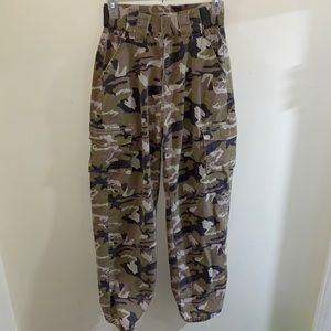 NXP Nena and Pasadena Cargo Camo Pants High Waist